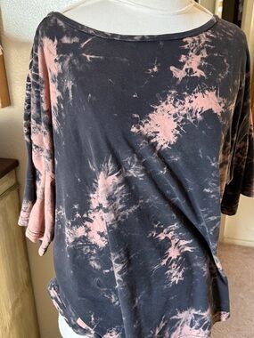 By Egreis tie dye oversized slouchy fit boxy cotton t shirt size XL unisex